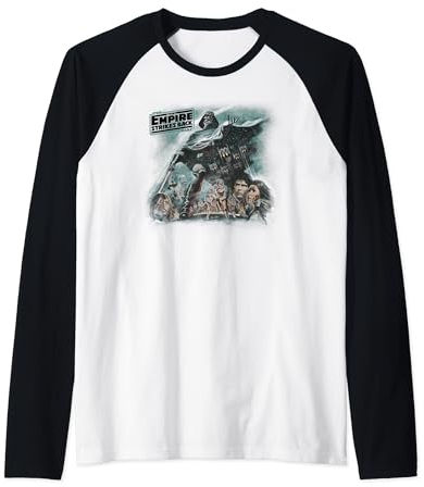 Star Wars The Empire Strikes Back Group Poster Raglan Baseball Tee