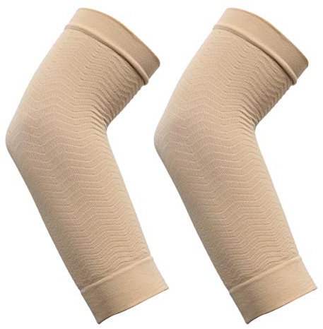 LIOOBO 2 Paare Kompression Arm Ärmel Lymphödem Armwärmer Former Armstulpen Armstrumpf Armmanschette Kompressionsmanschette für Ellbogen Arm Sleeve