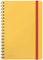Leitz karierter Collegeblock mit Hardcover, großes B5-Format (Tablet, iPad), 80 Blatt, 160 Seiten, Spiralgebunden, 100 g/m² Papier FSC-zertifiziert, Soft Touch, Für Büro, Studium, Gelb, Cosy, 44840019