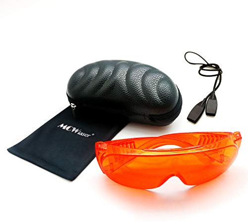 MCWlaser 190-540nm Laser Safety Goggle Glasses OD7+ For UV light Violet Blue Green Laser 405nm 445nm 450nm 473nm 532nm Style 1
