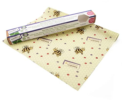 beeskin Bienenwachstuch Rolle zum Frischhalten & Aufbewahren von Lebensmitteln – Flexibel zuschneidbares Wachspapier – 30x95 cm - Kids