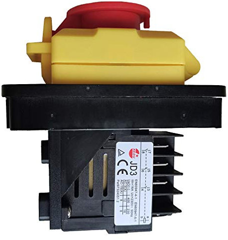 KEDU KJD11 - Interruptor de botón de 8 pines para interruptores electromagnéticos para máquinas de herramientas industriales JD3 AC 230 V 16 A 4NO