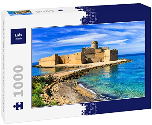 Lais Puzzle Le Castella. Isola di Capo Rizzuto - erstaunliche Burg und schönes Meer in Kalabrien, Italien 1000 Teile