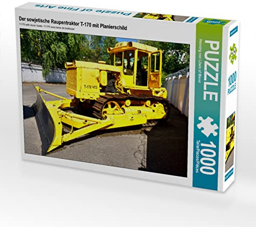 CALVENDO Puzzle Der sowjetische Raupentraktor T-170 mit Planierschild | 1000 Teile Lege-Größe 64 x 48 cm Foto-Puzzle für glückliche Stunden