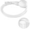VASANA Tuyau d'arrosage portable en caoutchouc pour robinet à main pour animal domestique, blanc, environ 127 cm de long, 1 pièce