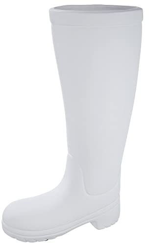 GILDE Schirmständer Stiefel matt weiß H: 45 cm B: 26 cm T: 11cm 28543