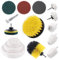 Glarks 14Pcs Buffing Wheel Drill Brush Scouring Pad Disc Pad Holder Assortment Kit for Metal Aluminum Stainless Steel Chrome Wood Plastic Ceramic Glass Woods Kitchen Bathroom Auto Carpet