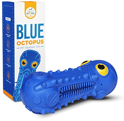 IMPETIOUS INDUSTRIES® Jouet Chien Indestructible, Interactif, Kong Résistant à la Morsure - Jouet à Mâcher en Caoutchouc pour Nettoyage des Dents (Grande et Moyenne Taille)