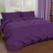 PETTI Artigiani Italiani - Set Copripiumino Singolo 150x200 cm (1 Federa 50x80 cm Inclusa), Parure Copripiumino Morbida Microfibra Tinta Unita Viola