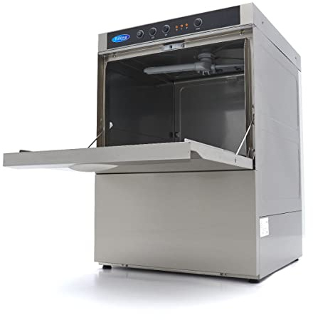 Maxima Gastro Geschirrspüler-Unterbau - 50 x 50 cm - mit Abfluss-, Spülenhilfe- und Seifenpumpen - 230 V