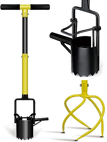 GARDTECH Artiglio da giardino 2 in 1 con manico - Fioriera per bulbi, fioriera ad artiglio rimovibile con comodo manico, coltivatore manuale e fioriera in un unico prodotto