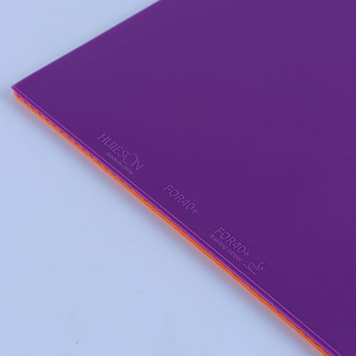 BBTISG Table Tennis Rubber Sheet, Thick: 2.1mm Professional ITTF Approved Sticky Ping Pong Racket Rubber Arc Attack for Training Competition (Purple)