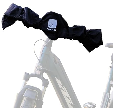 honju Lenker-Schutzhülle, Transportschutz, Abstellschutz für Fahrräder E-Bikes (Wasserdicht, Einfache Installation, Für Transport mit Auto, Schutz der Elektronik und Mechanik (Bremsen, Display, etc.))