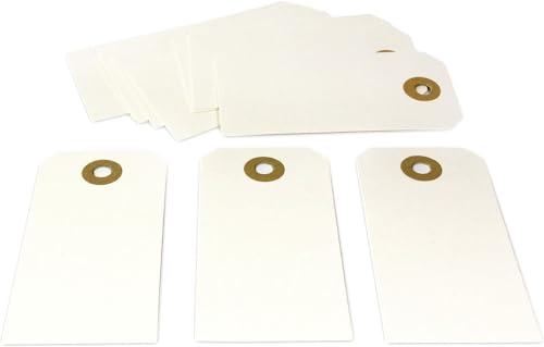 Frau WUNDERVoll® 60 Anhänger creme weiß, Rechteck 5x10 cm/Papieranhänger, Geschenkanhänger, Gastgeschenk Hochzeit, Vintage, Geschenk, Etiketten, Tags, Geburtstag, Dekoration