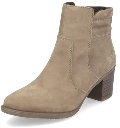 Rieker Damen Klassische Stiefeletten Y2058, Frauen Stiefeletten,uebergangsschuhe,uebergangsstiefel,reißverschluss,boots,braun (24),39 EU / 6 UK