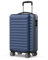 NUMADA - Handgepäck Koffer 55x36x19cm (31L) ABS Upfly XS mit 4 gummierte Doppelrollen und Zahlenschloss. Reisekoffer, Hartschalenkoffer mit Raumteiler und Packgurte | Dunkelblau