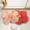 Kingderoom Tapis de Bain, Tapis de Salle de Bain à Fleurs Mignonnes avec épaississement Doux, Absorbant, à séchage Rapide, antidérapant Tapis de Sol de Baignoire pour la Chambre Douche
