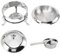 Kuuleyn Chafing Dish Buffet Set Round Buffet Warmer With Lid Stainless Steel Fuel Heating Portable Catering Server For Parties Buffet Weddings Events (22 centimetri)