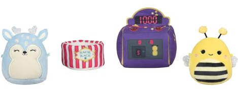 Squishmallows Micromallows SQMM0017 -Accessoire Set - Spielzeit, superweiche Mini, 6,5 cm Plüschfiguren (Sunny & Farryn)