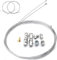 Jushion Universal Kabelreparatursatz, 2 Stück 2M Motorrad Universal Seilzug, Universal Reparaturset Bowdenzug Gaszug Schaltzug Kupplungszug mit 9X Nippel für Fahrrad Roller Mofa Moped