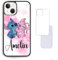 Pink watercolour stitch splash angel ombre Y2K Aesthetic Personalised name custom iPhone SE 2020 6 7s 7 8 plus 11 X XS max XR 13 pro 12 mini Black Clear White Compatible Case Casing Hard Photo Image