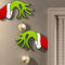 Handdekoration,Weihnachtstür Zeichen Dekor,Weihnachts-Dekoration für Haustür,Weihnachten Outdoor-Wanddekorationen,Exquisite Lustige Dieb Fenster Requisiten,für Fenster Kamin Wand(Linke + rechte Hand)