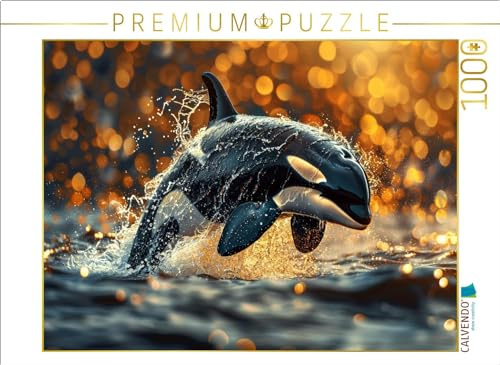 CALVENDO Puzzle Springender Orca | 1000 Teile Lege-Größe 64 x 48 cm Foto-Puzzle für glückliche Stunden
