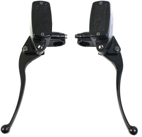 gangxiao Brems Kupplungshebel Set Für Universal 22MM 16mm Kolben Motorrad Vorne Bremse Master Zylinder Motorrad Hydraulische Pumpe Hebel Kupplung(One Pair)