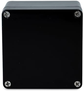 BOXEXPERT Industriegehäuse GFK Polyester GRP IP66 122x120x90mm Serie Elbe wasserdicht Leergehäuse Installationsgehäuse Anschlussgehäuse fehgrau
