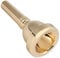 Hornmundstück, Kupfer Professonal Posaunenmundstück 1/2in Tenorhorn Mundstück Praktisches Musikinstrument Zubehör für Tenorposaune (GOLD)