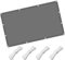 Voile Ombrage Auvent D'Auvent 2 x 2.2 m Résistant 98% Protection Rayons UV Voile d'ombrage Toile D Ombrage avec Le Kit de Fixation pour Balcon Terrasse et Jardin, Gris Clair