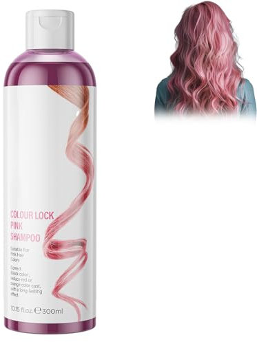 Color Lock Shampoo | Feuchtigkeitsspendendes Farbpflege-Shampoo | Verhindert Ausbleichen & Verlängert Die Farbintensität | Für Alle Haartypen | 300ml (Rosa)