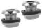 Hemobllo 2Pcs Shower Head Fixed Base for Shampoo Bed Chrome Shower Adapter Wall Mounted Connector for Hair Salon Practical Spray Head Holder for Steady Water Flow