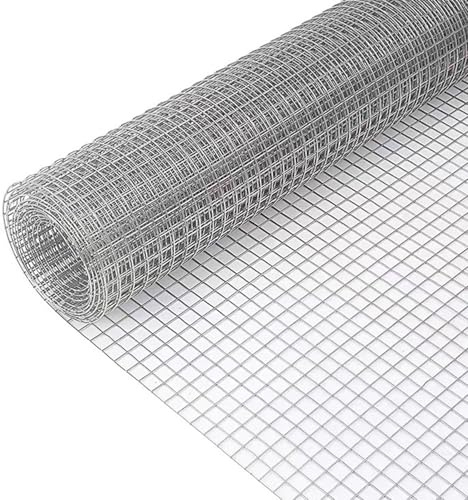 SXEVZOO Maschendraht Drahtgitter Feinmaschig - Loch 12x12mm Edelstahlgeweberolle Leicht Zu Schneiden Hühnerdrahtzaun Für Basteln Und Gartenzäune(0.8x26m)