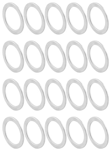 LSTTBO Fahrrad-Pedalscheiben, 21 mm x 15 mm, Stahlscheiben, Dichtung, Pedal-Pad für Mountainbikes, Rennräder, Pedale