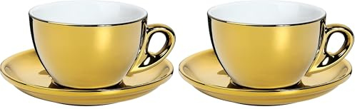 Cilio KP0000215311 ROMA Cappuccinotassen, Porzellan, Einheitsgröße (Packung mit 2)