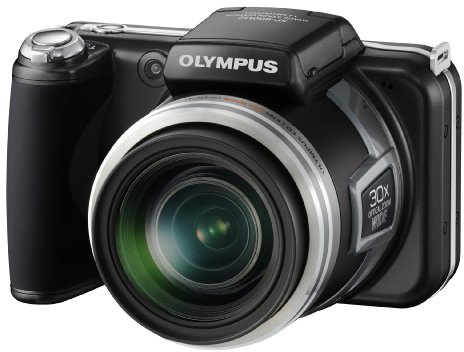 Olympus SP-800UZ Classic Black Digital Camera 14 Megapixels 30x Zoom 7.6 cm (3 Inch) Display 2 GB Internal Memory