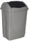 Mondex PLS8072-29 Roll Top Poubelle avec Couvercle Basculant Plastique Sable 44 x 34 x 65 cm 50 L