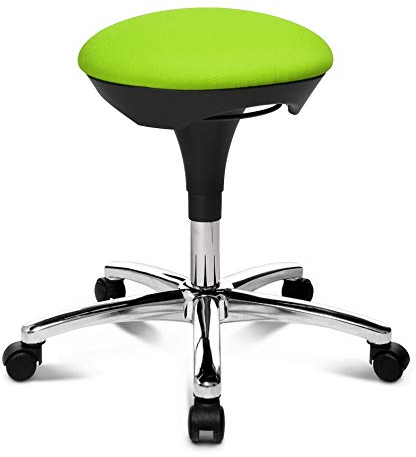 TOPSTAR Hocker Hoc 20 grün apfelgrün - Rollhocker Drehhocker mit Hartbodenrollen