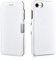 Mobiskin Hülle kompatibel mit Apple iPhone SE 2022 5G, iPhone SE 2020, iPhone 8, iPhone 7, 4.7 Zoll, Handyhülle mit echtem Leder, Case, Schutzhülle, dünne Handy-Tasche, Slim Cover, Weiß