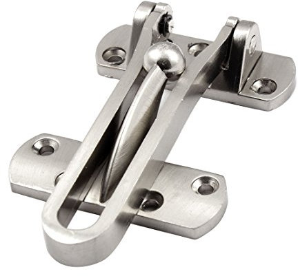 sourcingmap Miason Hôtel Fermoir de garde de porte de chambre en métal Boucle de cadenas de sécurité Loquet de verrouillage