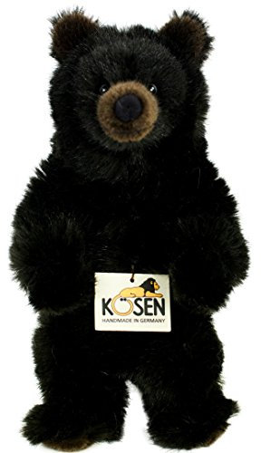 Teddys Rothenburg Kösen, Bär Brummy, 26 cm, stehend, schwarz, Plüschbär