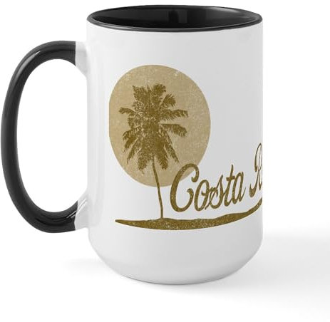CafePress Palm Tree Costa Rica Large Mug 15 oz (444 ml) Ceramic Coffee Mug