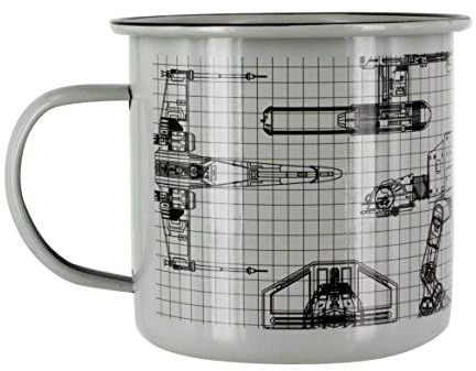 Star Wars Taza de Metal, hojalata, Multicolor, 9 x 12 x 8 cm