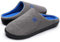 WateLves Chaussons Homme Pantoufle Femmes Hiver Court Peluche mémoire Mousse Chaud Coton Mixte Adulte (Gris Bleu, 42/43EU)