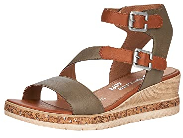 Remonte Femme D3052 Spartiates, Vert (Forest/Cayenne 54), 39 EU