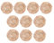 Healifty Muñecas sombrero de paja mini sombreros de paja para manualidades, 10 unidades, mini sombreros de paja, adornos para manualidades, 6 5 cm, mini sombrero de paja, 3 cm