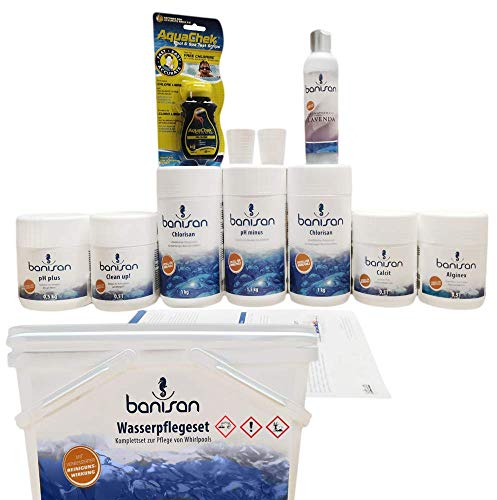 Banisan 11 teiliges Wasserpflege-Set - Wasserpflege Set für Whirlpool (Badezusatz:Exotic)