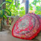 Mandala Life ART Meditationskissenbezug - 60 cm mit Fransen - Ronde bedruckter Boho Chic Bodenkissenbezug aus Baumwolle