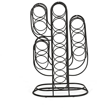 Christopher Knight Home Ferrat Weinregal, Schwarz